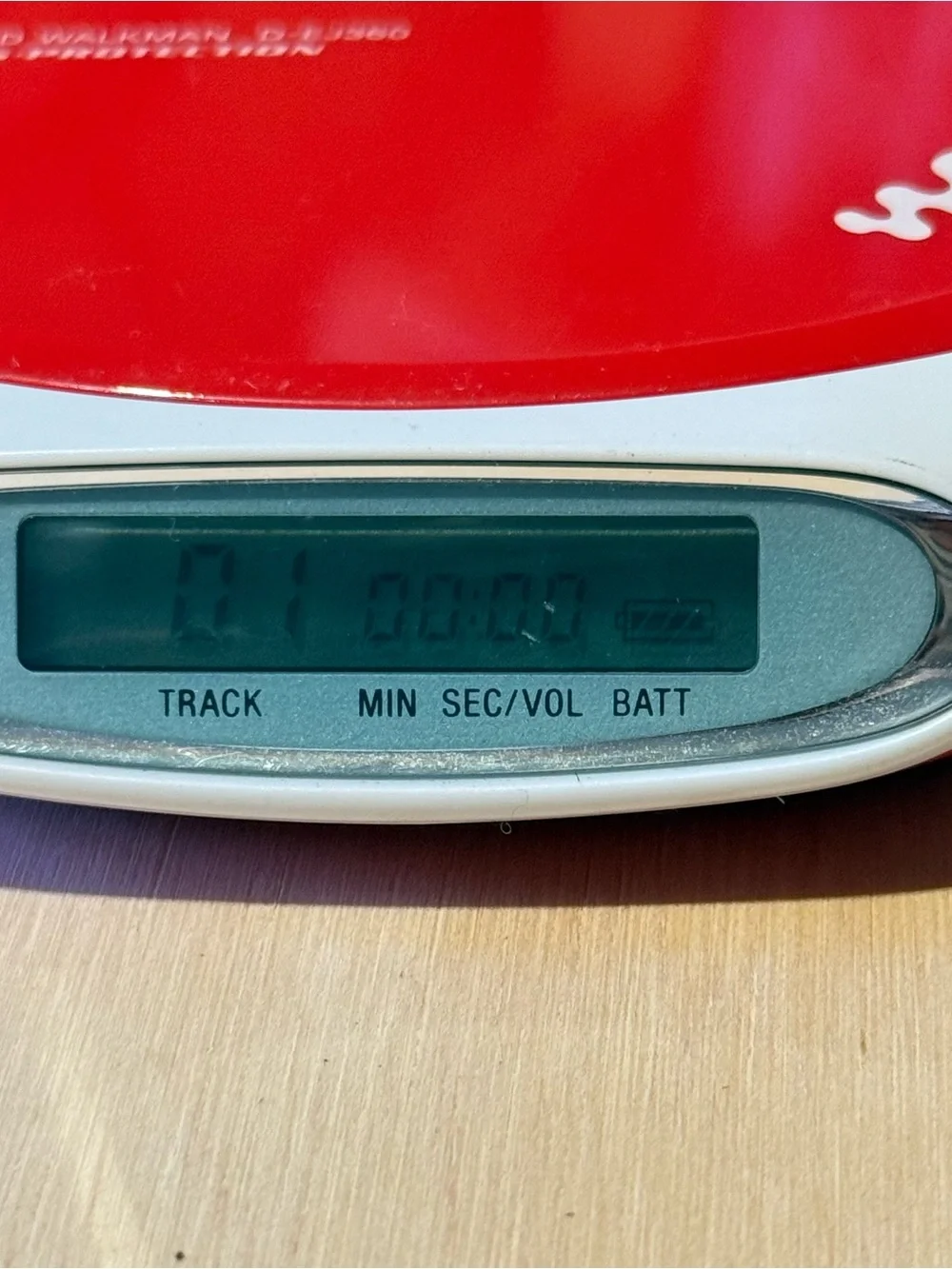 Sony Psyc CD Walkman D-EJ360 G Protection Red Tested Working Read Info Below!
